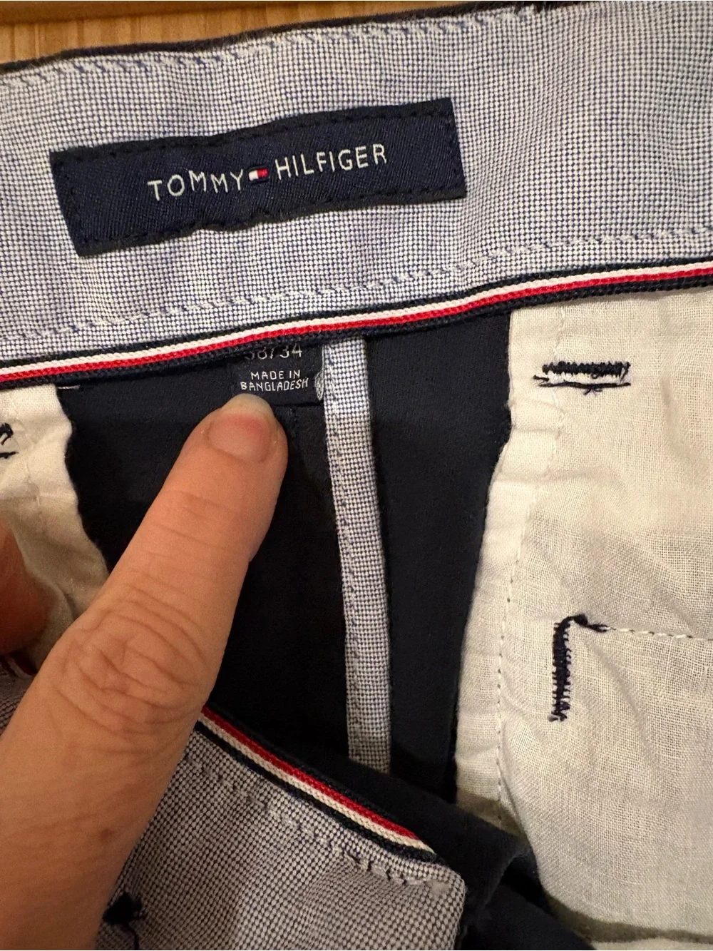 Tommy Hilfiger Men's Navy Blue Chino Pants